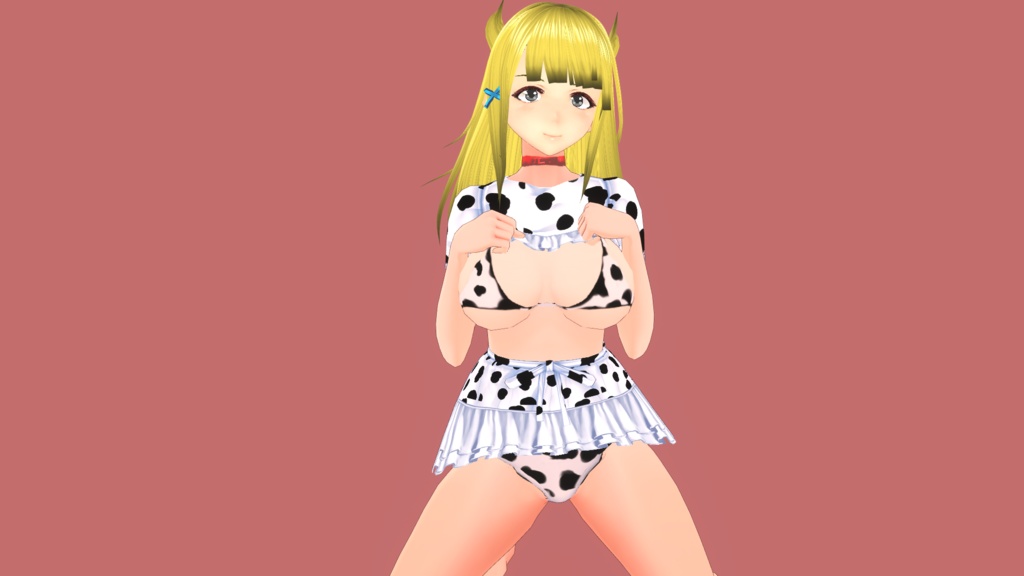 【VRoid向け】牛柄ビキニテクスチャ