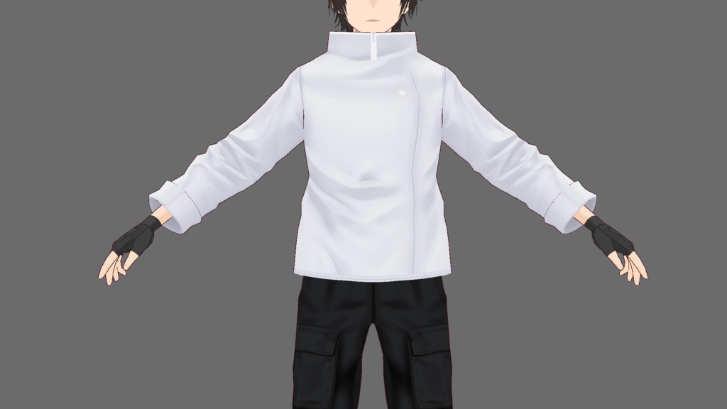 【VRoid】呪術〇専生なりきりジャケット2種類+2