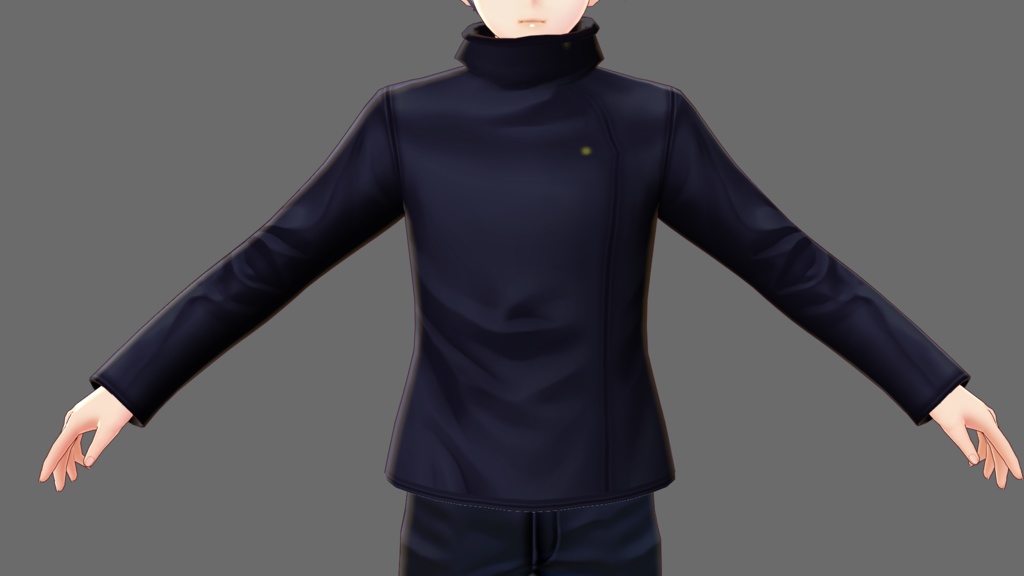 【VRoid】呪術〇専生なりきりジャケット2種類+2