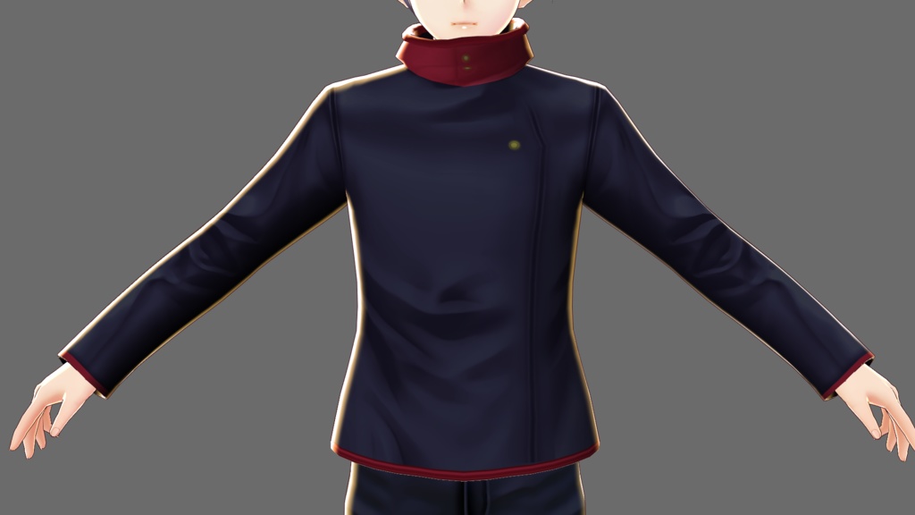 【VRoid】呪術〇専生なりきりジャケット2種類+2