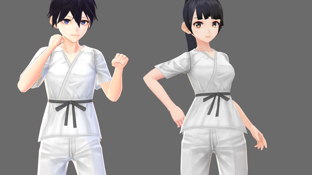 【VRoid】道着テクスチャ4種類