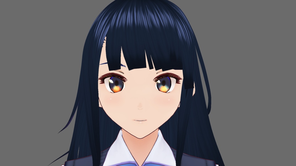 アニメ風肌テクスチャ(顔3種類+体テクスチャ)