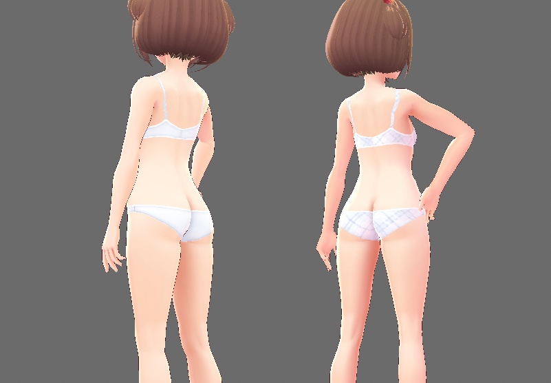 VRoid向け下着テクスチャ2パターン