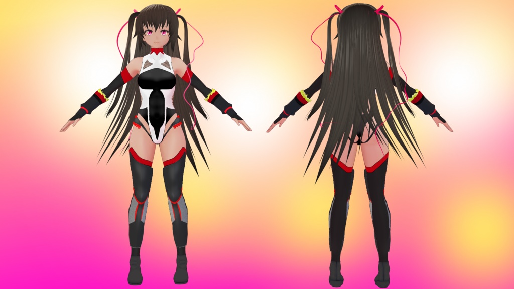 【VRoid】水城ゆきかぜ3Dモデル(vroid VRM 衣装 髪型)