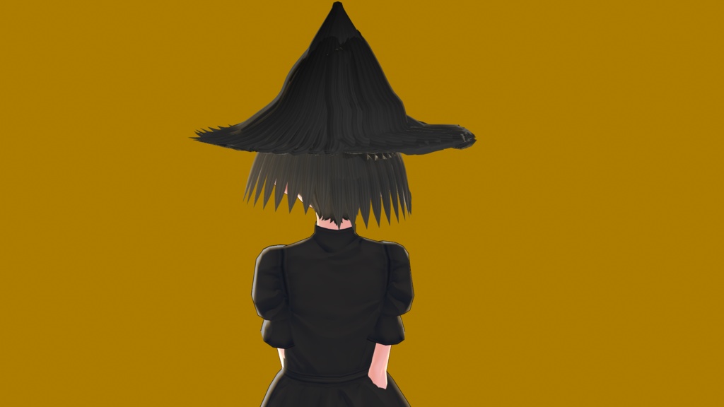 VRoid 魔女帽子付きヘアプリセット