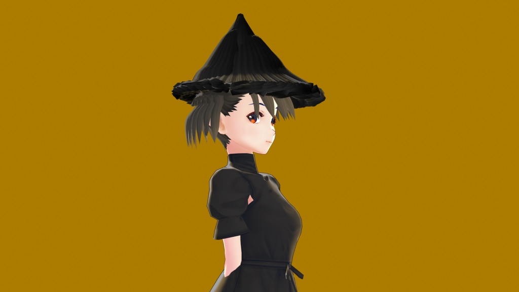 VRoid 魔女帽子付きヘアプリセット