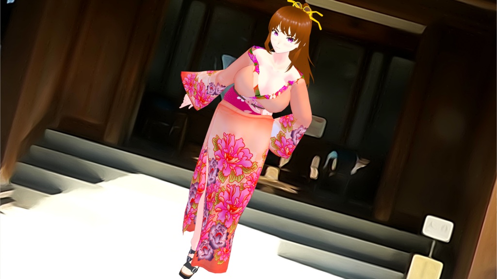 【VRoid】セクシー着物セット【衣装】