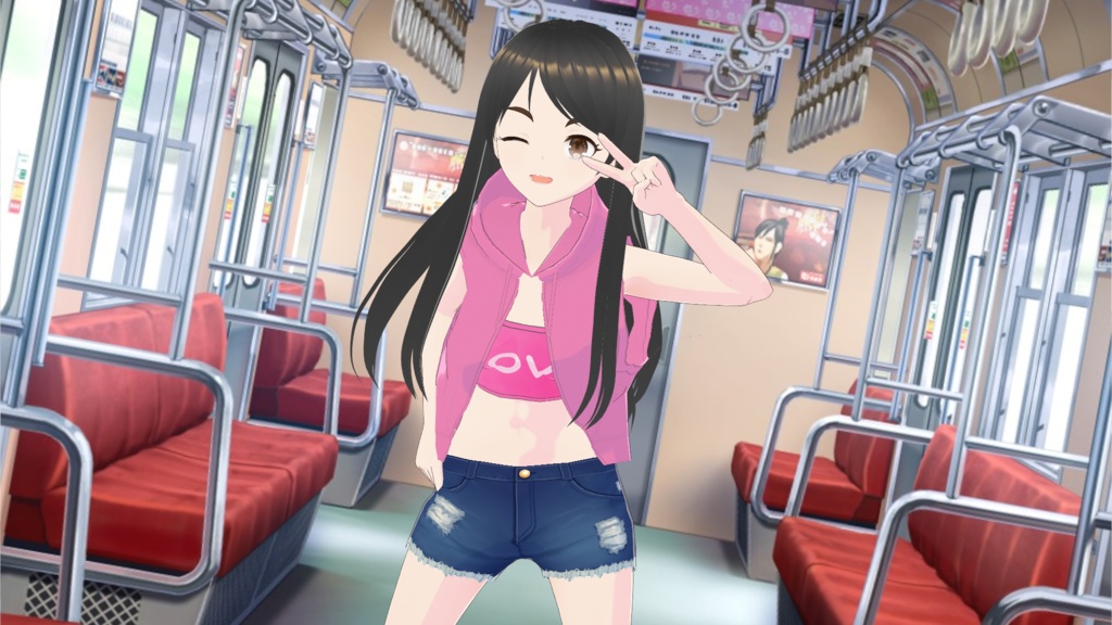 【VRoid】パーカーベストセット