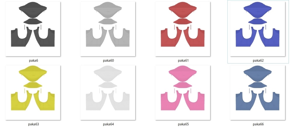 【VRoid】パーカーベストセット