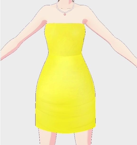 【VRoid向け衣装】ボディコンドレス 全8種