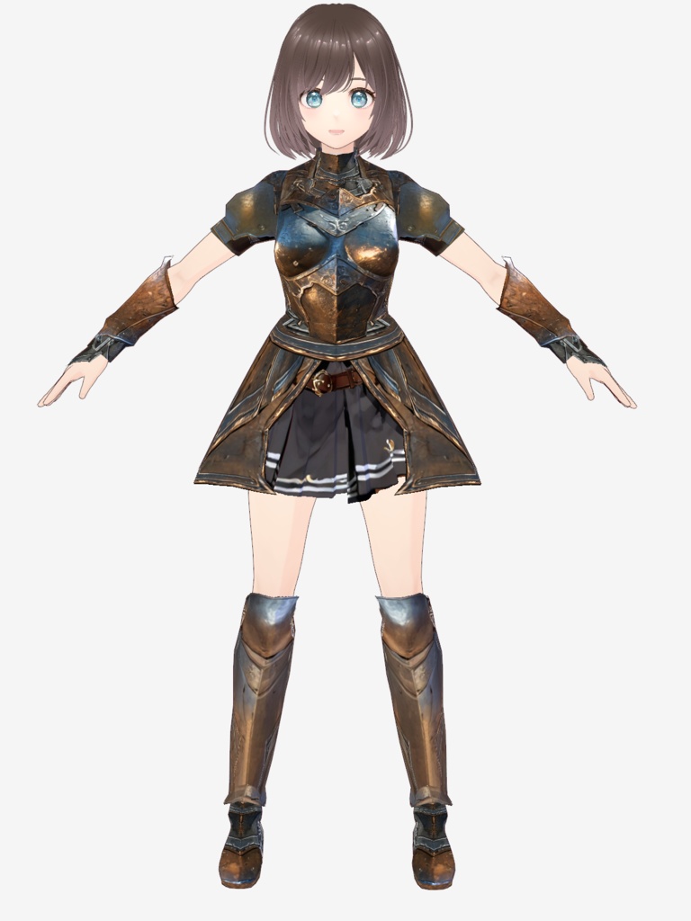 【VRoidテクスチャ】女性用アーマーセット【鎧・甲冑】