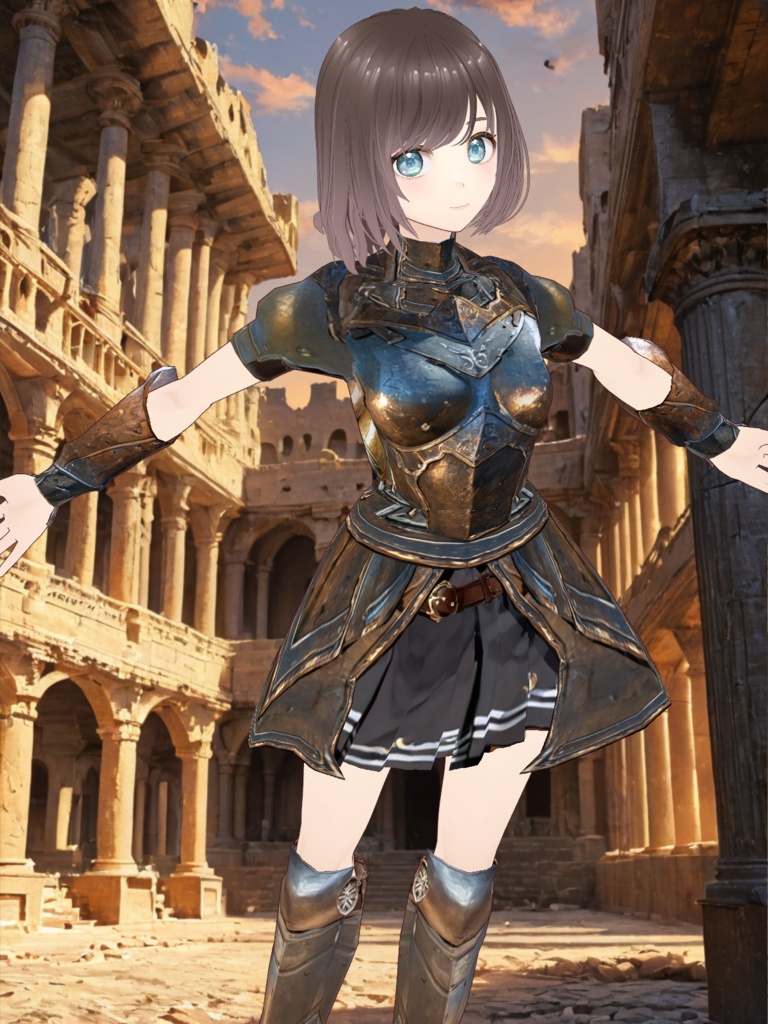 【VRoidテクスチャ】女性用アーマーセット【鎧・甲冑】