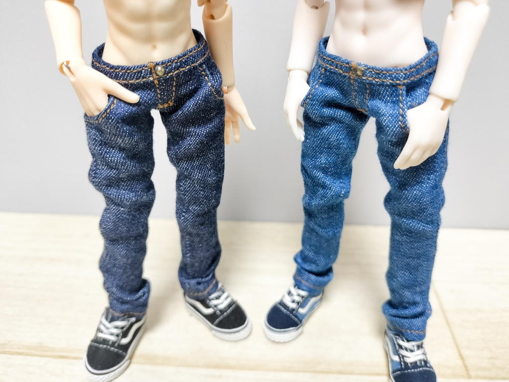 【14cmドール用】Okiniのデニム(阿巳3.0/北冥体対応)