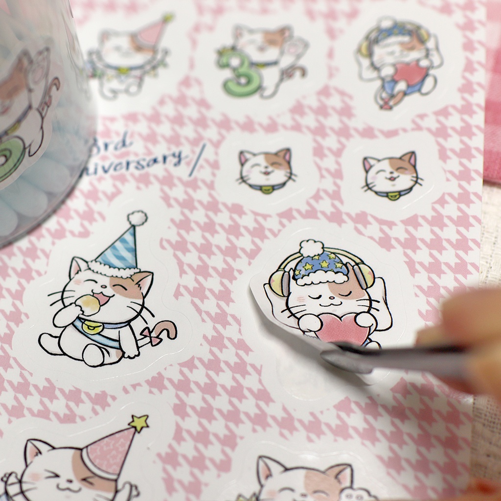 3周年記念シール