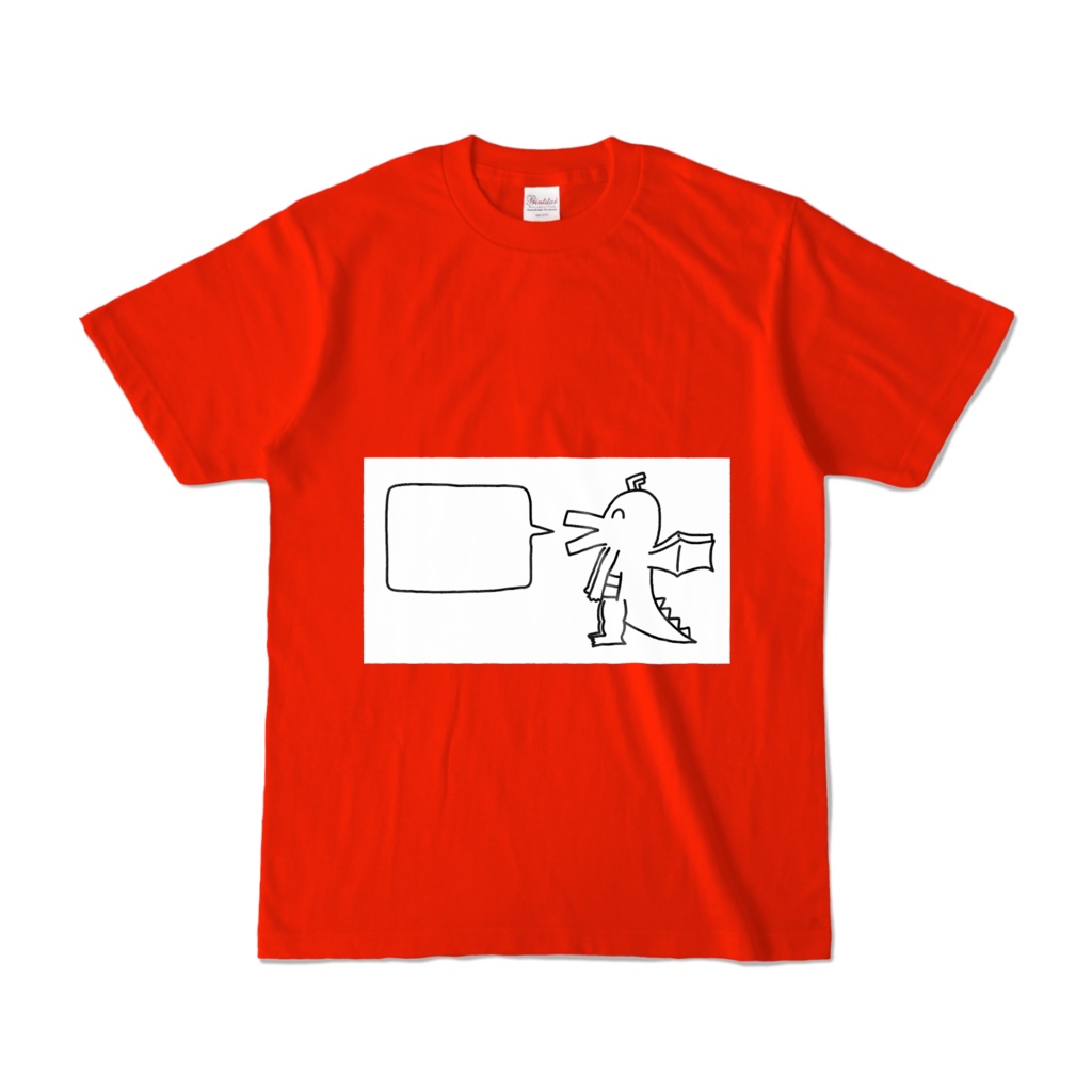 好きな惣菜発表ドラゴン　カラーTシャツ　レッド