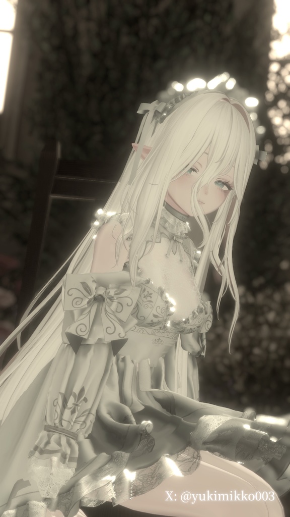 【Shinano⚜️しなの専用】Blanche⚜️ブランシュ【VRChat向け/衣装/3Dモデル】