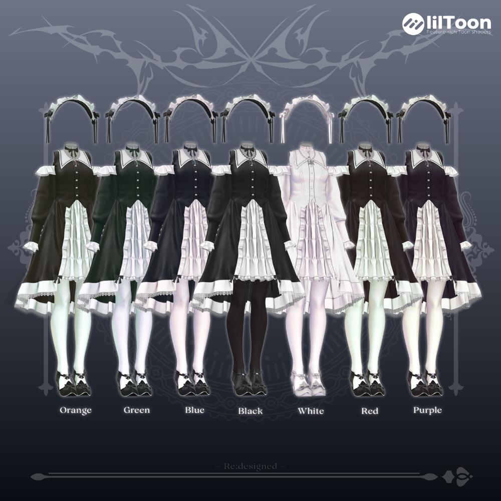 【8アバター対応】Blanche⚜️ブランシュ Re:designed【VRChat向け/衣装/3Dモデル】 - VIVEL. - BOOTH