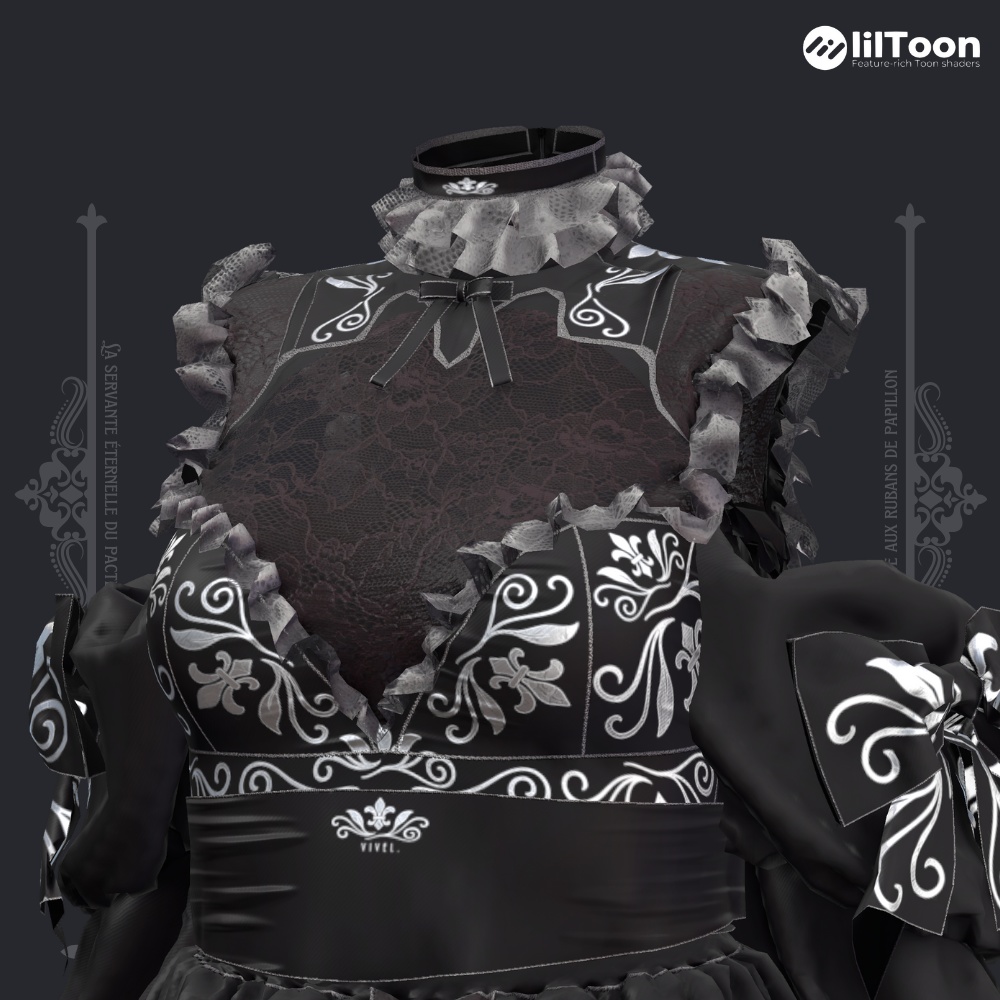 【Shinano⚜️しなの専用】Blanche⚜️ブランシュ【VRChat向け/衣装/3Dモデル】