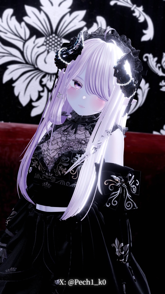 【Shinano⚜️しなの専用】Blanche⚜️ブランシュ【VRChat向け/衣装/3Dモデル】