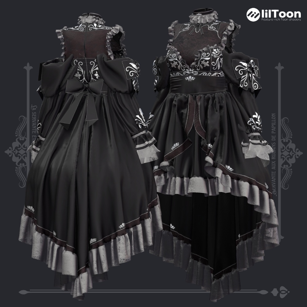 【Shinano⚜️しなの専用】Blanche⚜️ブランシュ【VRChat向け/衣装/3Dモデル】