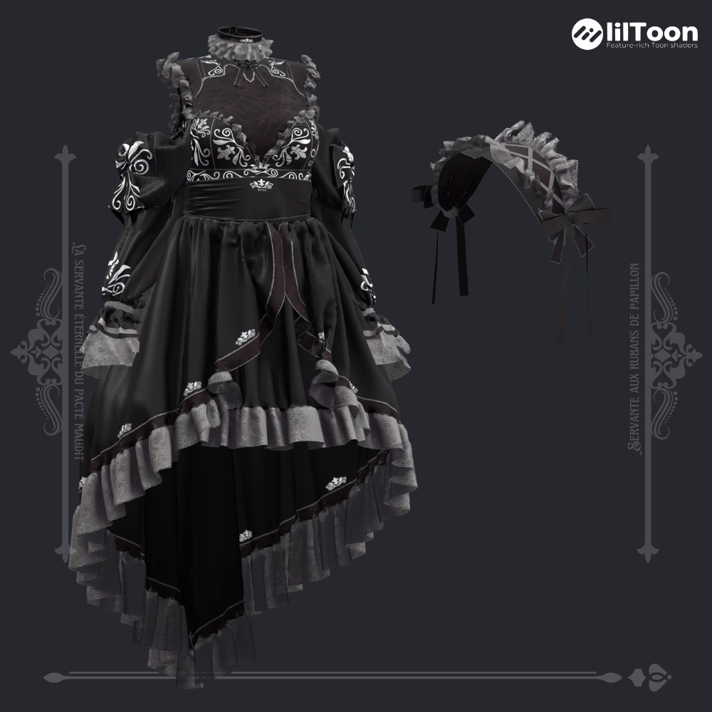 【Shinano⚜️しなの専用】Blanche⚜️ブランシュ【VRChat向け/衣装/3Dモデル】