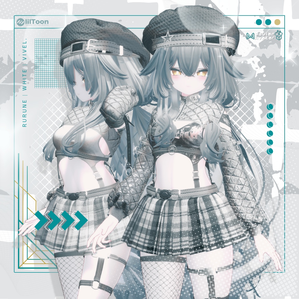 【5アバター対応】StarBeat☆スタービート【VRChat 向け/衣装/3Dモデル】