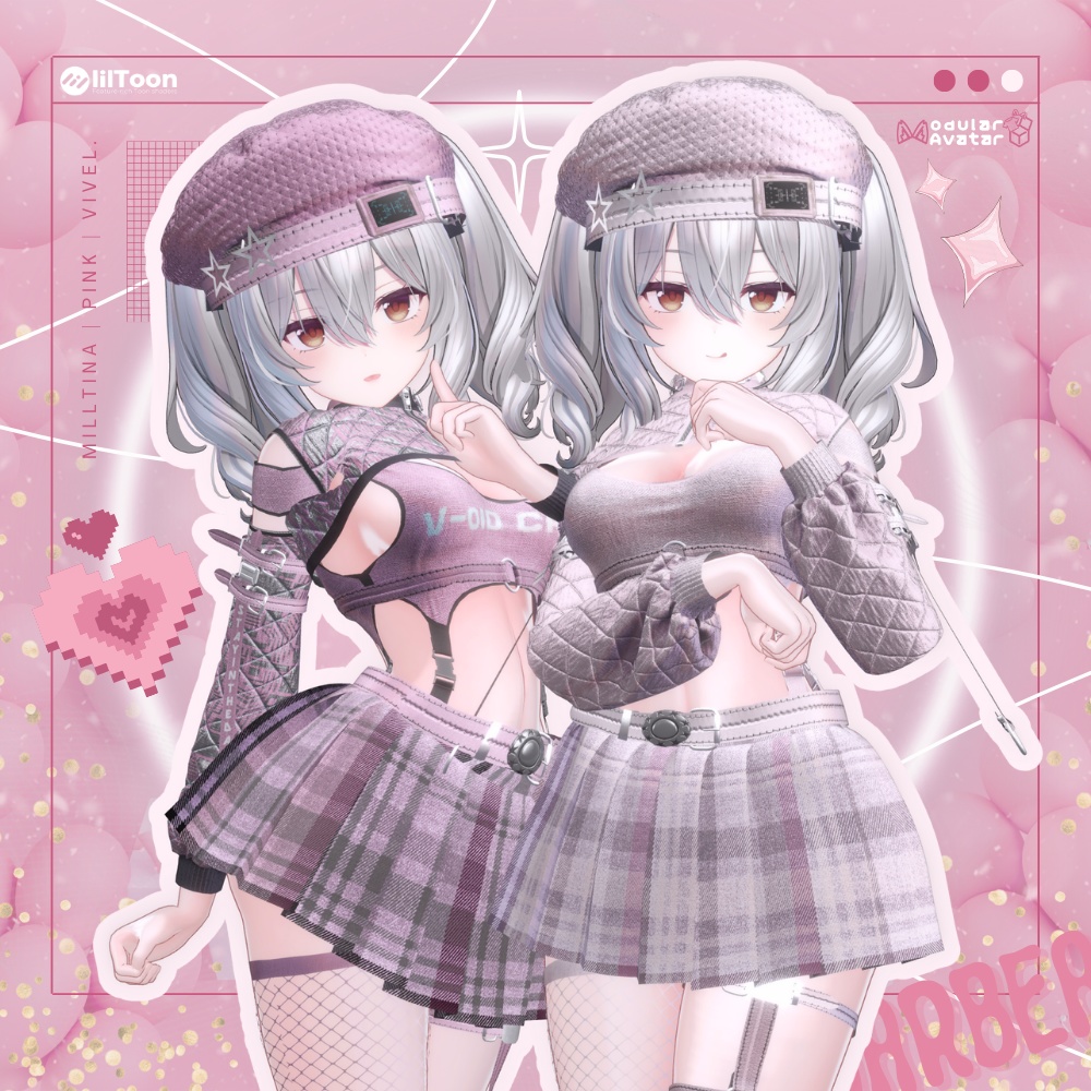 【5アバター対応】StarBeat☆スタービート【VRChat 向け/衣装/3Dモデル】