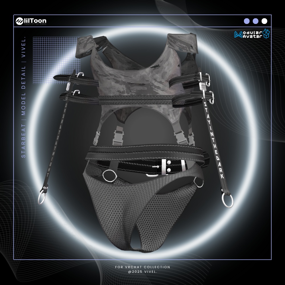 【5アバター対応】StarBeat☆スタービート【VRChat 向け/衣装/3Dモデル】