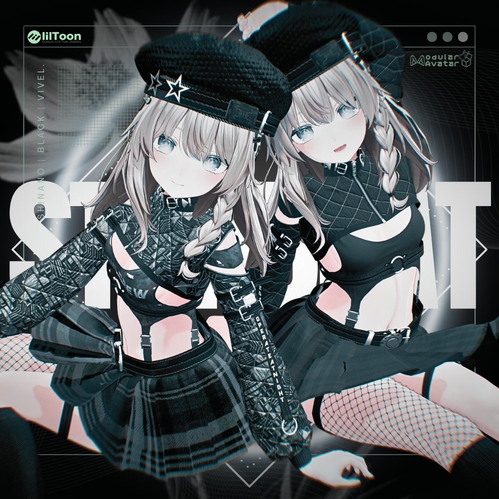 【5アバター対応】StarBeat☆スタービート【VRChat 向け/衣装/3Dモデル】