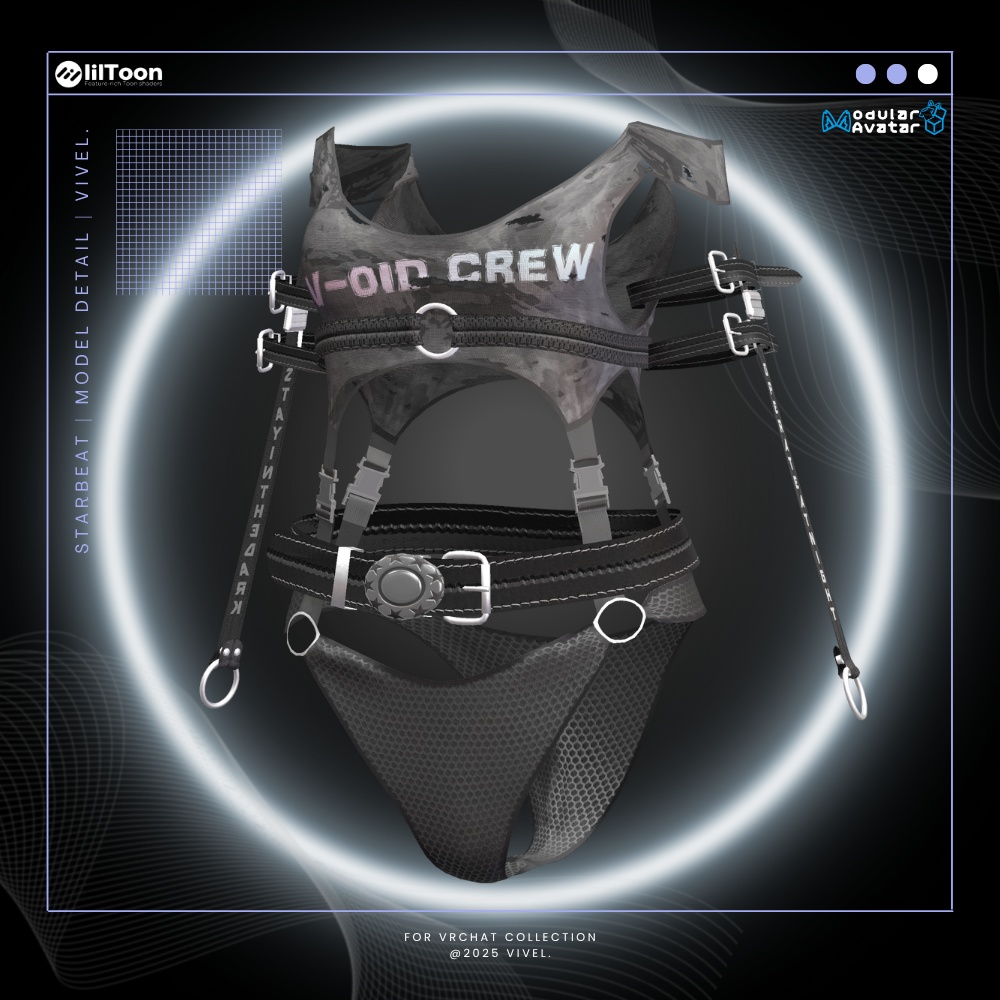 【5アバター対応】StarBeat☆スタービート【VRChat 向け/衣装/3Dモデル】