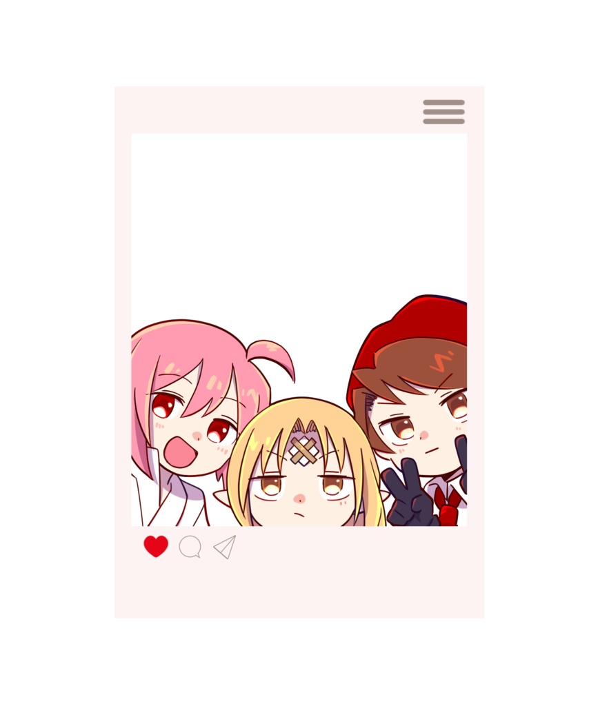 インスタ風アクリルキーホルダー