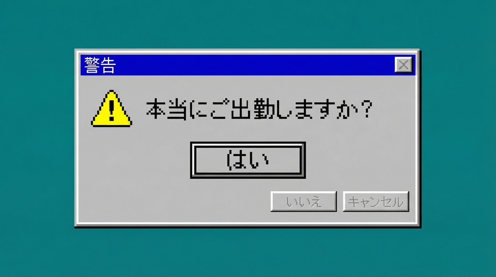 レトロPC風 労働意欲NotFoundパスケース