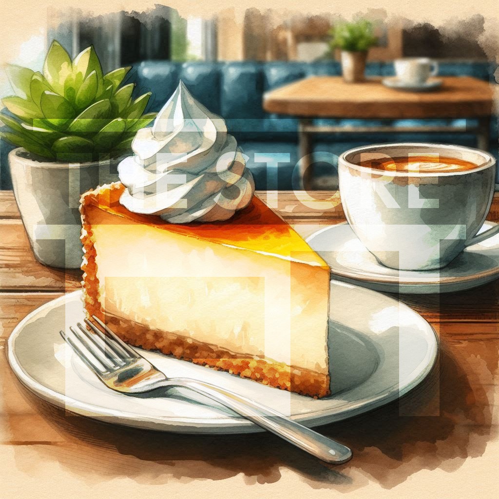 【イラスト素材】カフェのケーキ
