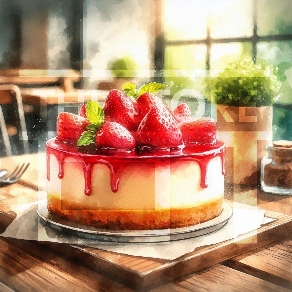 【イラスト素材】カフェのケーキ