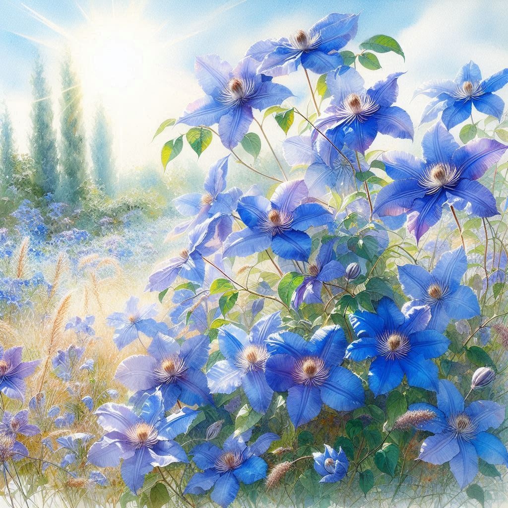 【イラスト素材】夏に咲く花のイラスト素材 4