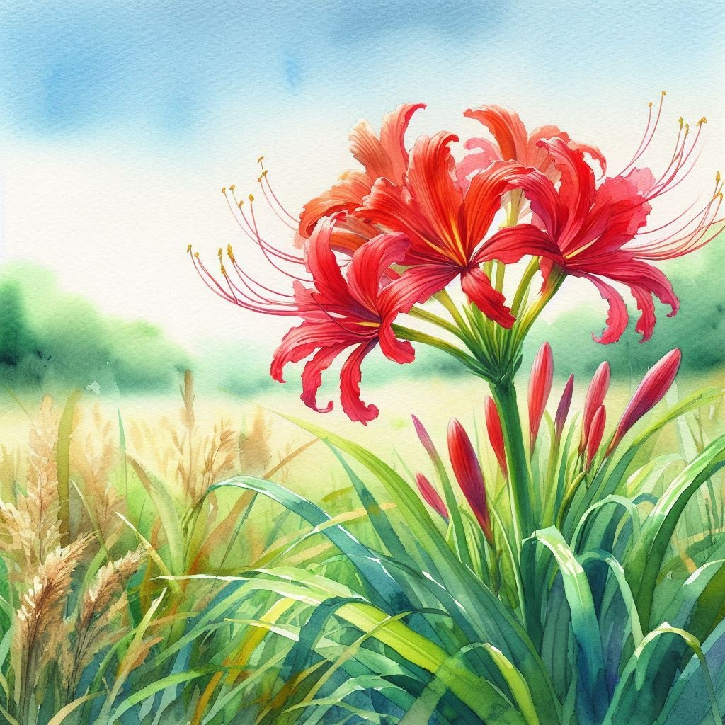 【イラスト素材】秋に咲く花のイラスト素材