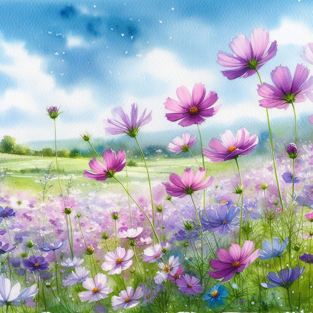 【イラスト素材】秋に咲く花のイラスト素材