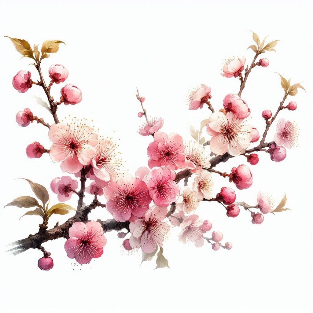 【イラスト素材】冬に咲く花のイラスト素材 3