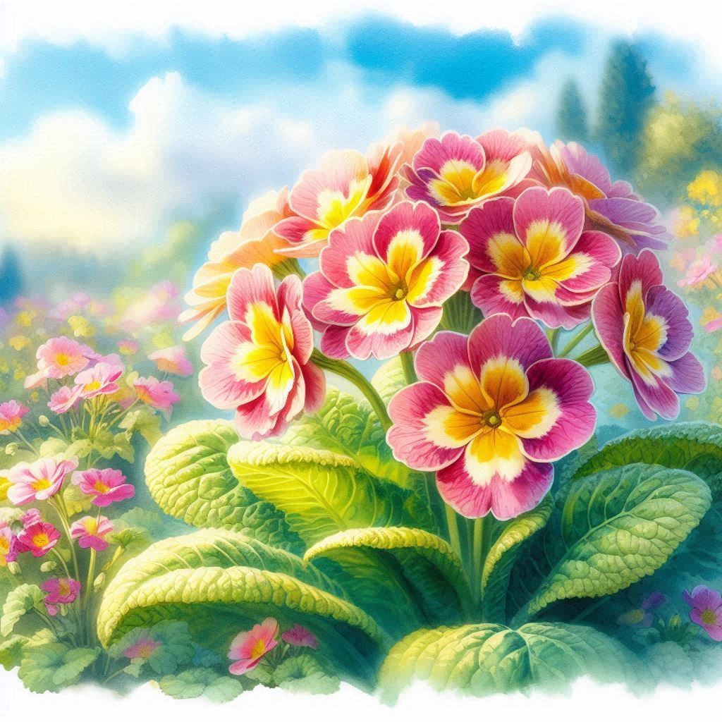 【イラスト素材】冬に咲く花のイラスト素材 4