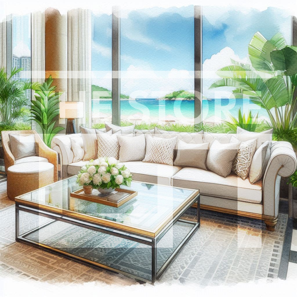 【イラスト素材】リゾートホテルのイラスト素材