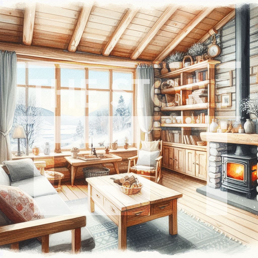 【イラスト素材】北欧の部屋のイラスト素材