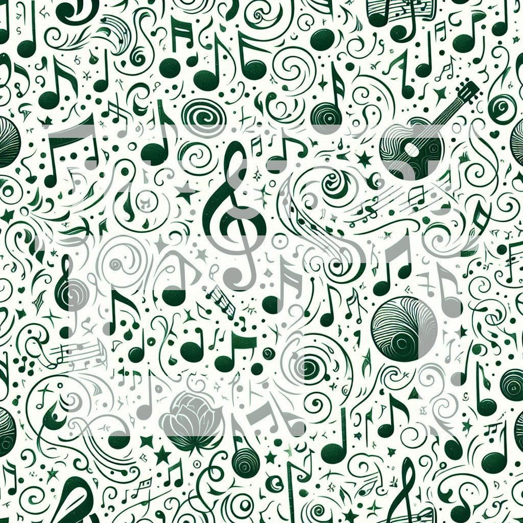 【イラスト素材】音符の柄