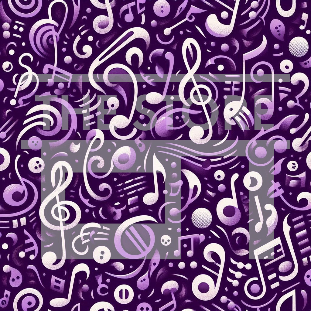 【イラスト素材】音符の柄