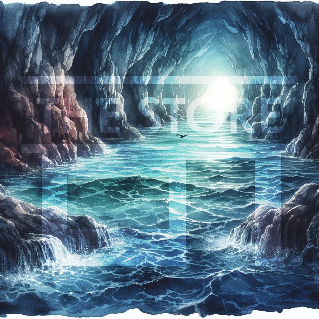 【イラスト素材】洞窟のイラスト