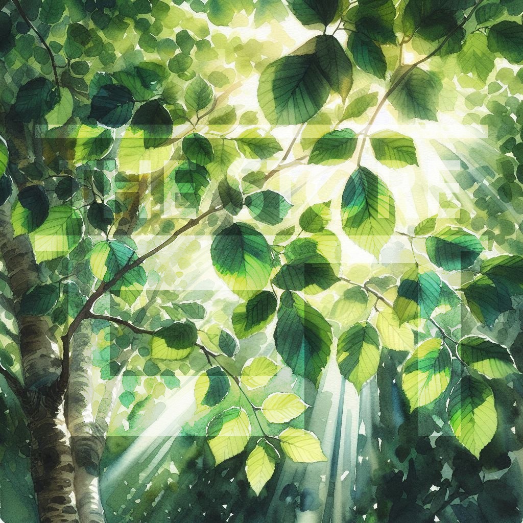 【イラスト素材】夏の葉っぱのイラスト