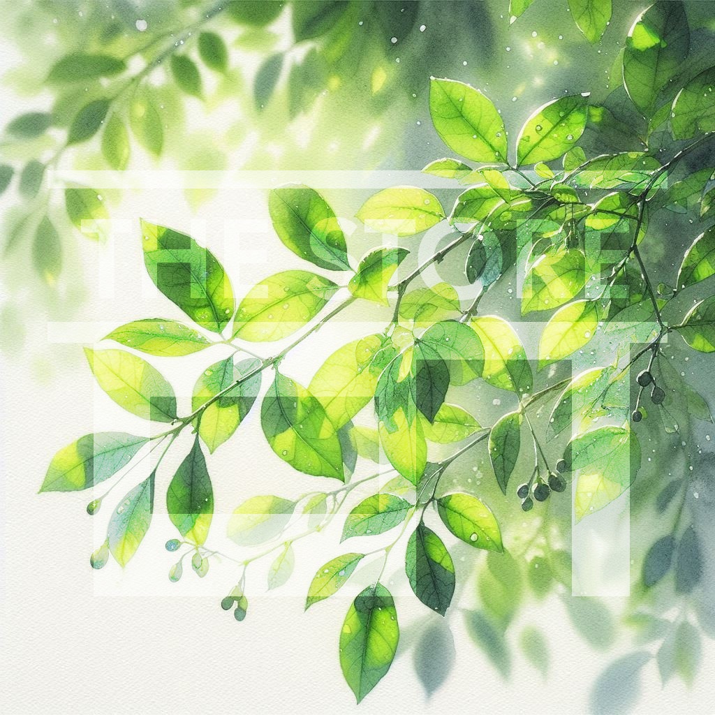 【イラスト素材】夏の葉っぱのイラスト