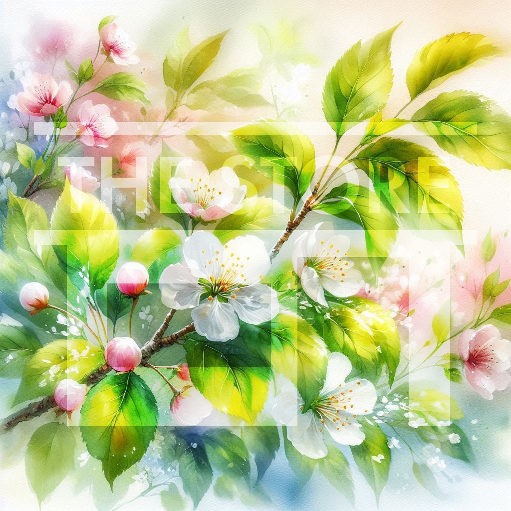 【イラスト素材】春の葉っぱのイラスト