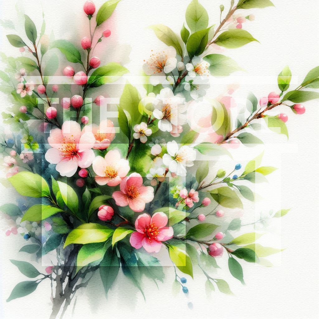 【イラスト素材】春の葉っぱのイラスト