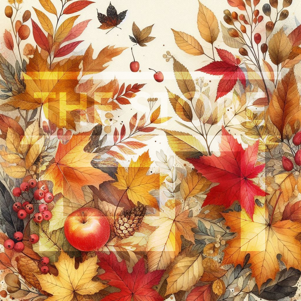 【イラスト素材】秋の葉っぱのイラスト