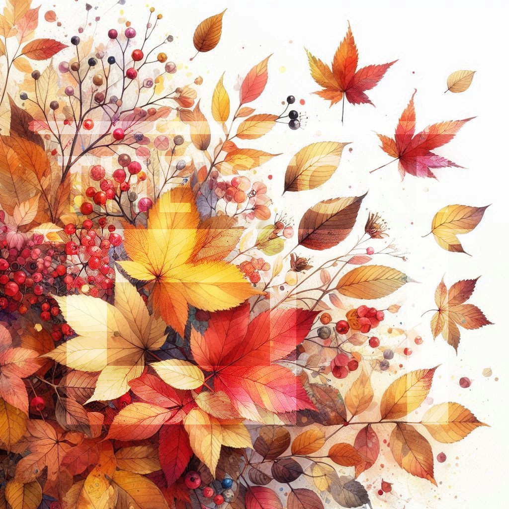 【イラスト素材】秋の葉っぱのイラスト